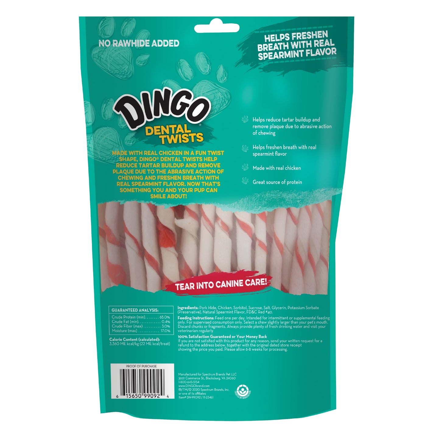 Dental Twists Dog Chews, 35 Count, Natural Chewing Action Helps Clean Teeth