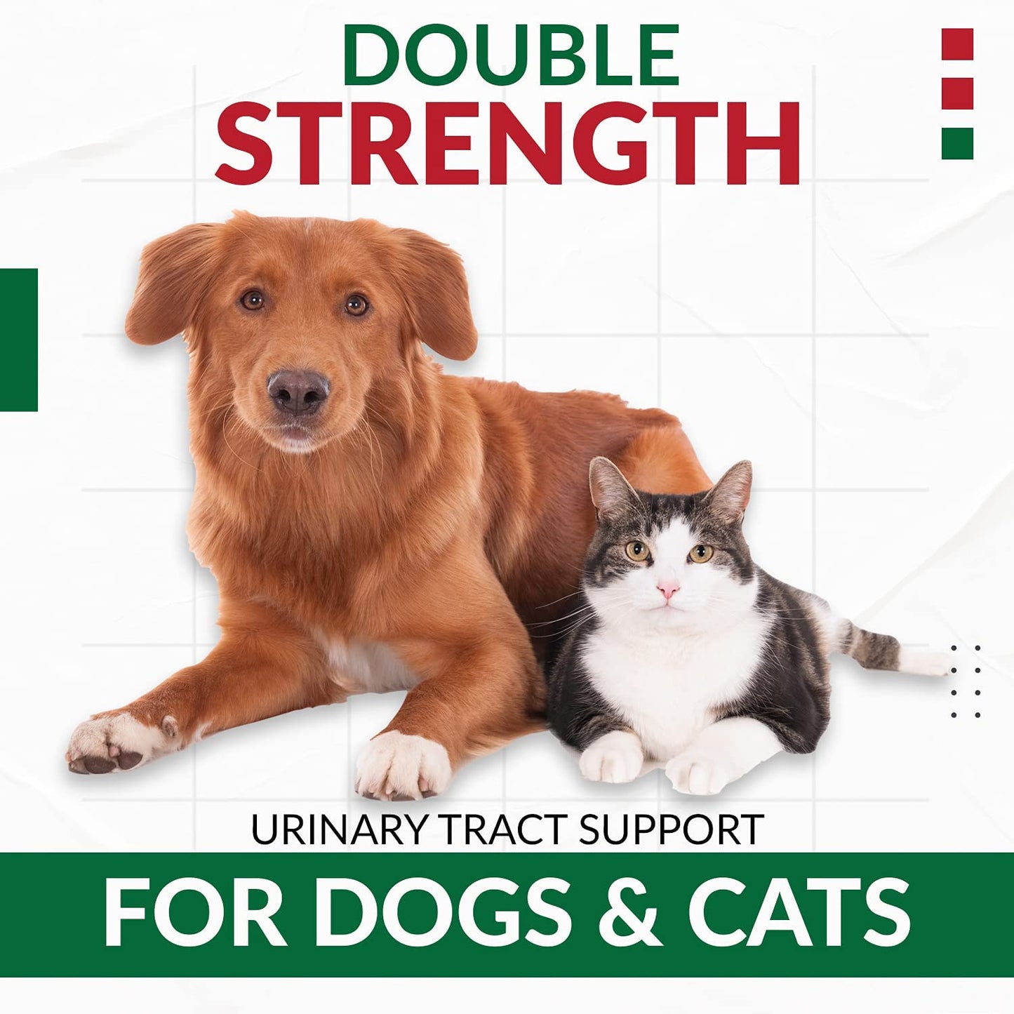 Cranberry D-Mannose for Dogs and Cats Urinary Tract Infection Support Prevents and Eliminates UTI, Bladder Infection Kidney Support, Antioxidant (Double Strength Tablet, 120 Count)