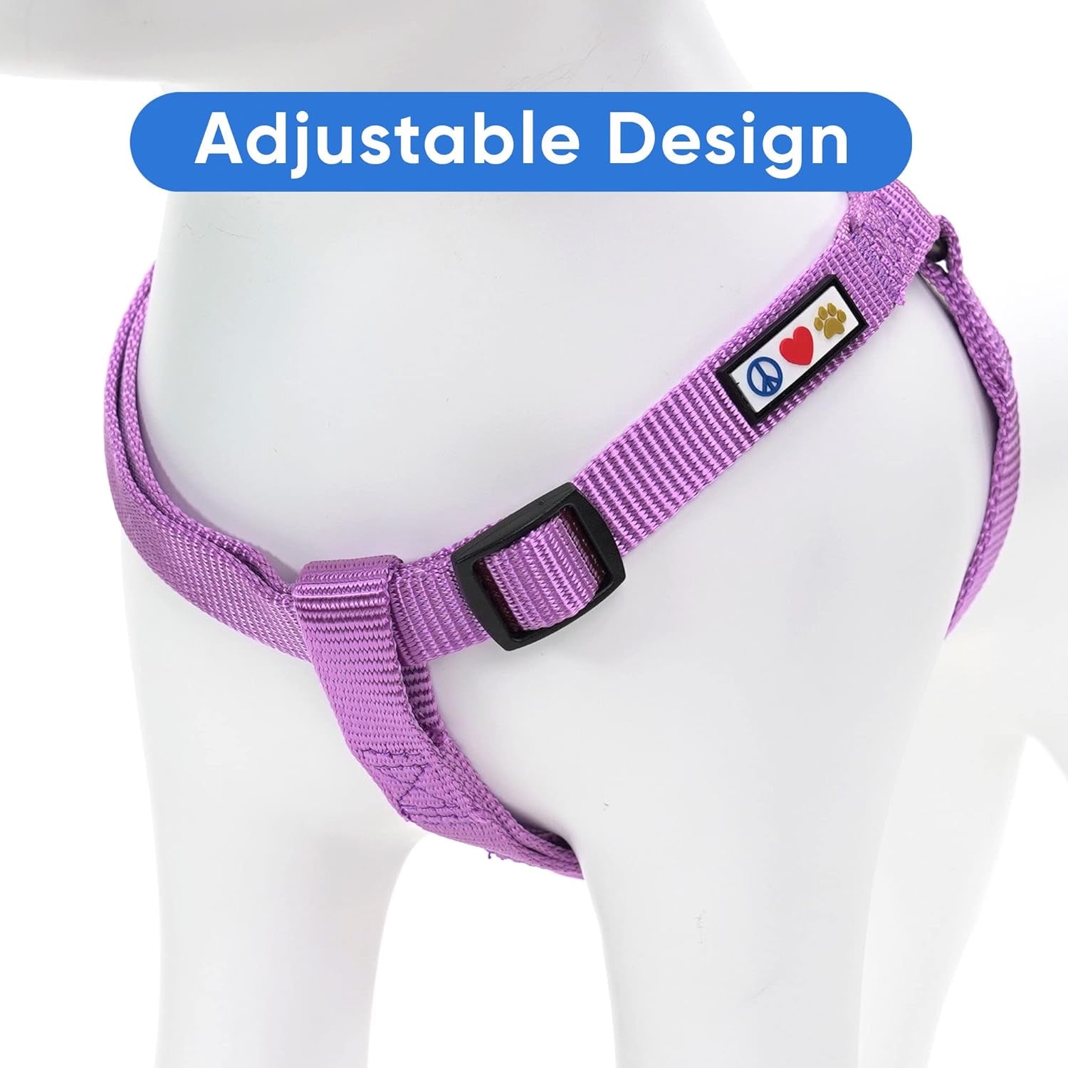 Solid Color Step in Dog Harness or Vest Harness Dog Training Walking of Your Puppy Harness Medium Dog Harness Orchid Purple Dog Harness