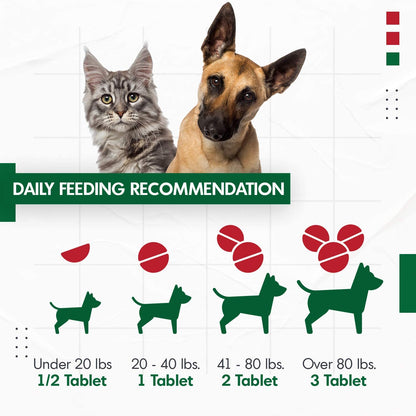 Cranberry D-Mannose for Dogs and Cats Urinary Tract Infection Support Prevents and Eliminates UTI, Bladder Infection Kidney Support, Antioxidant (Double Strength Tablet, 120 Count)