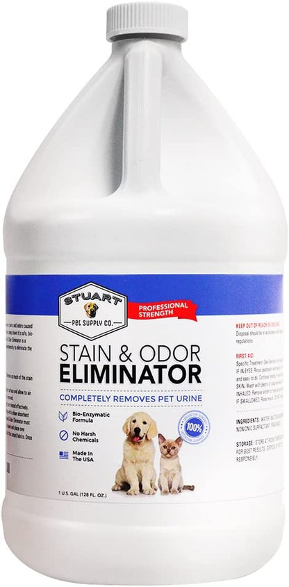 Professional Strength Pet Stain and Odor Eliminator Urine Odor Remover Pet Urine Enzyme Cleaner Enzymatic Cleaner for Dog Urine and Cat Urine Pet Odor Eliminator (32 Oz.)