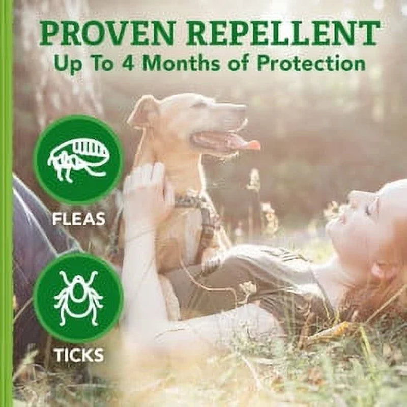 Flea and Tick Repellent Collar for Dogs and Puppies - 4 Month Supply