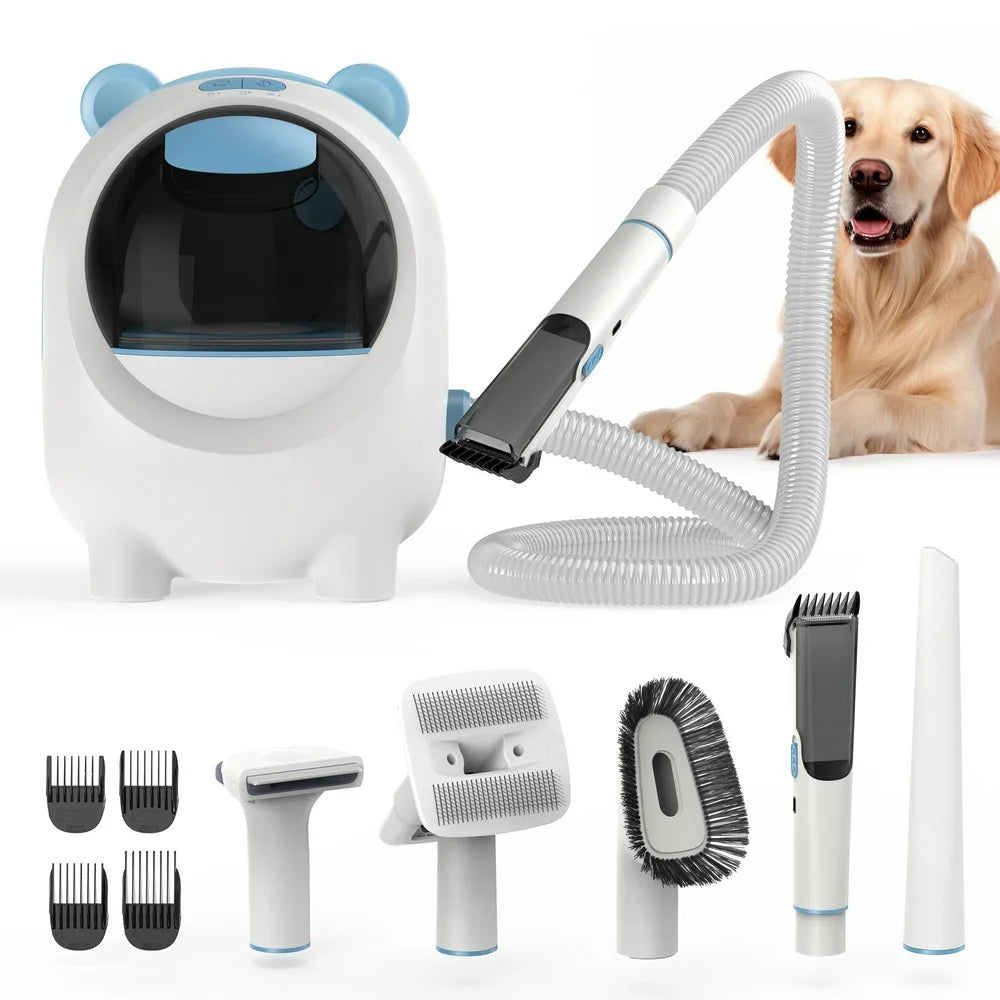 Powerful Suction Pet Grooming Vacuum with 5 Dog Grooming Tools for Pets Vacuum, for Shedding Grooming