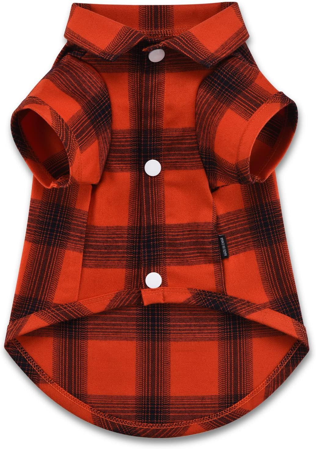 Dog Shirt Plaid Dog Clothes for Small Dogs Boy Girl Cat Clothes Soft Puppy Outfit Adorable Pet T-Shirts Kitten Grid Costume Apparel Thanksgiving Christmas Clothing ( Red#1; M/Medium )