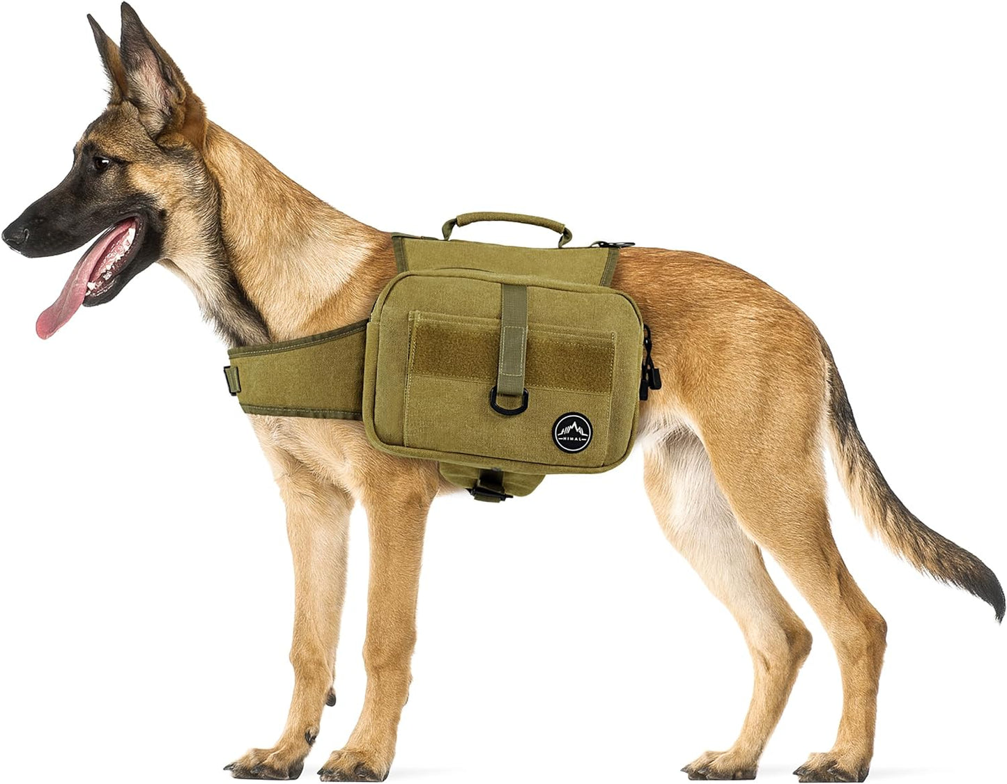 Dog Backpack, Dog Hiking Backpack, Hound Saddle Bag for Large Dog with Side Pockets & Adjustable Strap