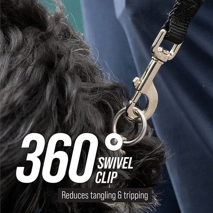 Extra Long Dog Leash - Long Lead Leash for Dog Training - Recall Leash for Dogs outside 30 Foot Black