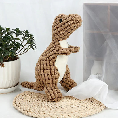 Superidag Perfector™ Plush Dinosaur Interactive Dog Toy