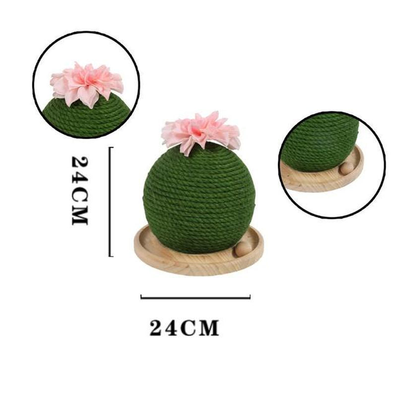 Cat Toy Cactus Cat Climbing Frame Green Cactus Prickly Pear Cat Scratcher Sisal Cat Scratching Post Cat Grinding Claw Toy