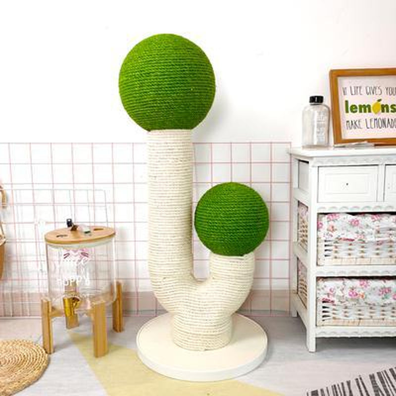 Cat Toy Cactus Cat Climbing Frame Green Cactus Prickly Pear Cat Scratcher Sisal Cat Scratching Post Cat Grinding Claw Toy