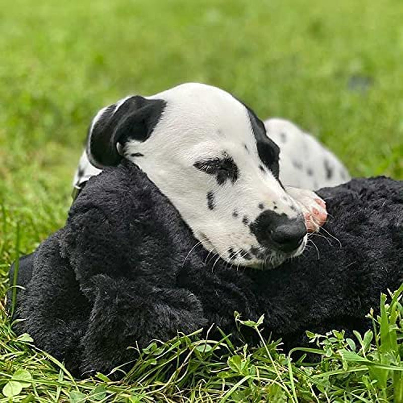 Original Snuggle Puppy Heartbeat Stuffed Toy for Dogs - Pet Anxiety Relief and Calming Aid - Comfort Toy for Behavioral Training - Black