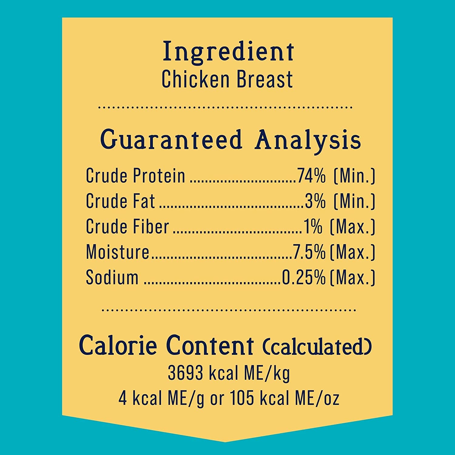  Freeze Dried Dog Treats, Chicken Breast 14.8 Ounces