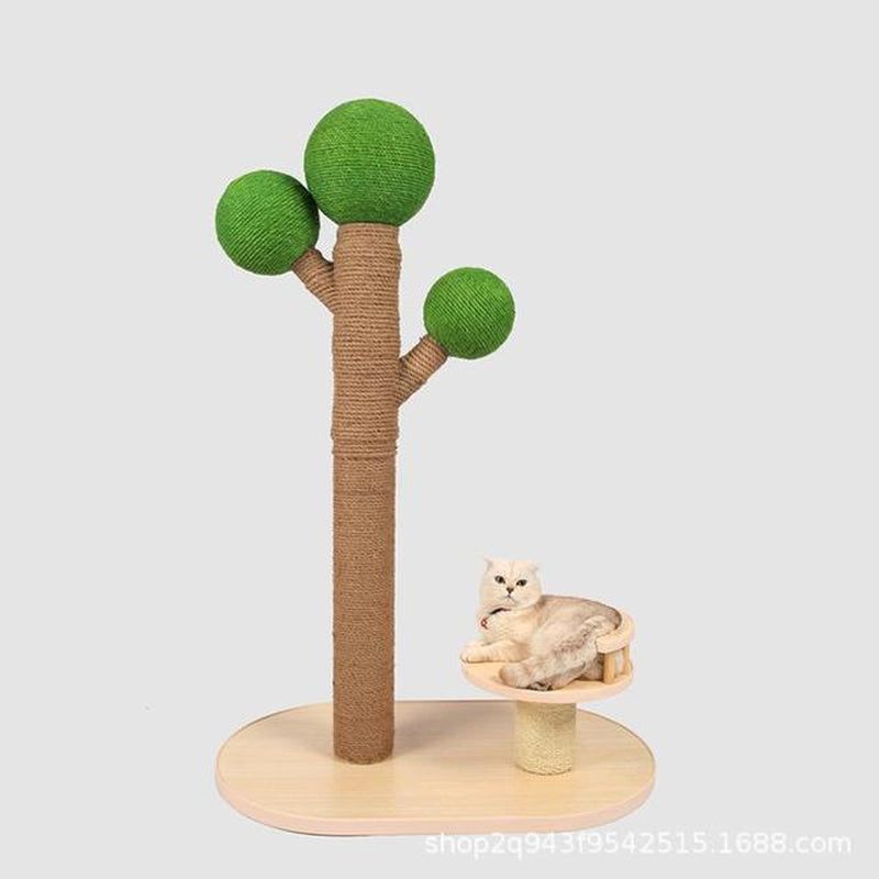 Cat Toy Cactus Cat Climbing Frame Green Cactus Prickly Pear Cat Scratcher Sisal Cat Scratching Post Cat Grinding Claw Toy