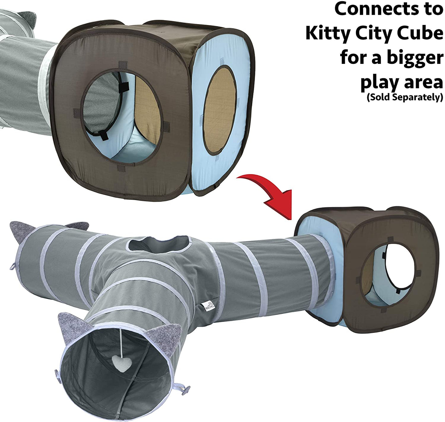 Kitty City Cat Tunnel, Cat Bed, Tunnel, Cat and Kitty Toys