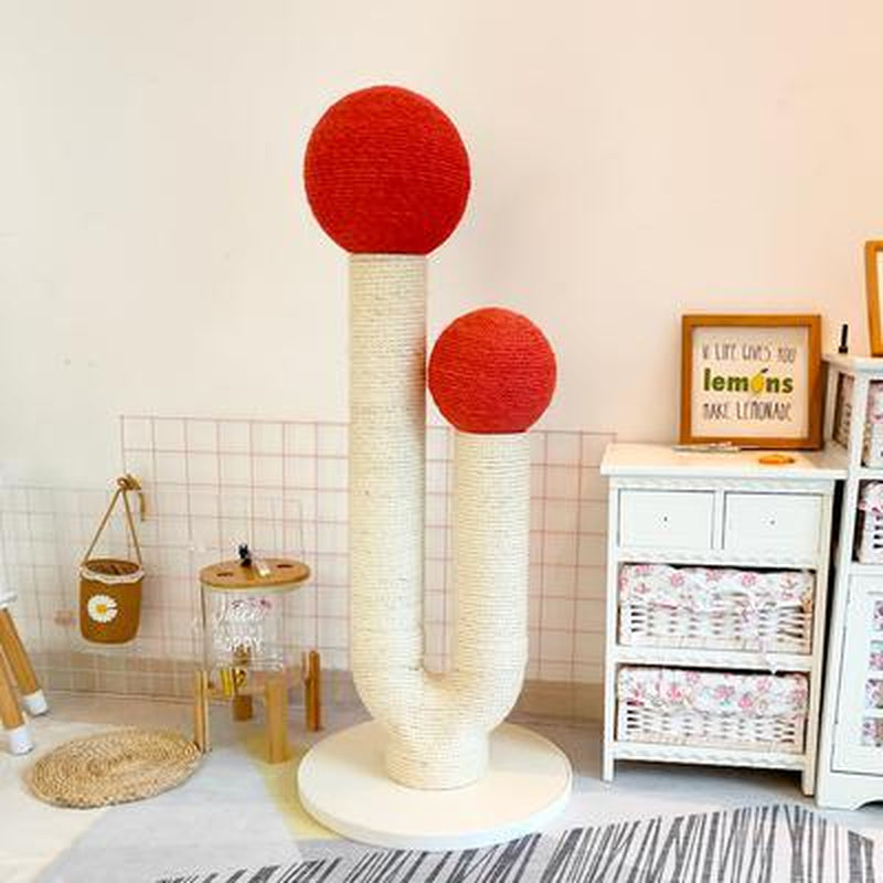 Cat Toy Cactus Cat Climbing Frame Green Cactus Prickly Pear Cat Scratcher Sisal Cat Scratching Post Cat Grinding Claw Toy