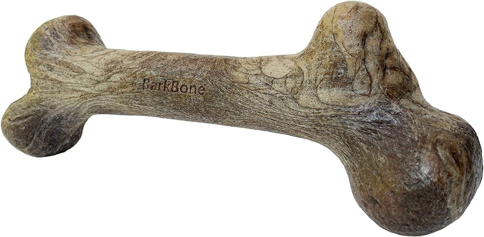 Pet Qwerks Dinosaur Barkbone - Nylon Dog Bone for Aggressive Chewers - Bacon Flavor - 11"